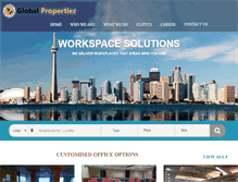Tablet Screenshot of globalpropertiez.com